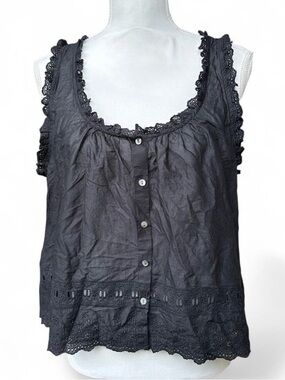 Madewell Embroidered Scalloped Tank